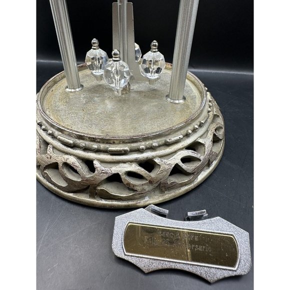 VTG Danbury Clock Company ANNIVERSARY Quartz Dome Brass Clock AS IS - Picture 3 of 8